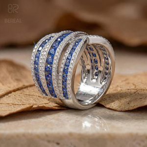 แหวนแต่งงานเพชร CVD HPHT ที่ได้รับการรับรองจาก IGI แหวนเงินแท้ 925 ประดับเพชร VVS ทรงกลม แหวนลายเถาวัลย์ ดีไซน์พิเศษ - Product Image 2