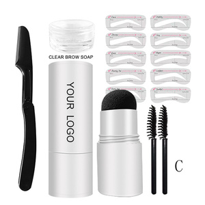 Eyebrow Powder <strong>Stamp</strong> Tint Stencil Eyebrow Enhancers Cosmetics Professional Makeup Waterproof One Step <strong>Brow</strong> <strong>Stamp</strong> Shaping <strong>Kit</strong> - Product Image 3