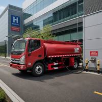 Camión Cisterna de Combustible Ligero Foton Ollin 4X2 de 10m3, Camión de Reparto de Diésel para Suministro de Combustible en Obras de Construcción