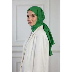 Écharpe en coton pur verte, voile de protection solaire - Product Image 2