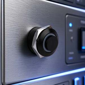 12mm Push Button <strong>Switch</strong> Momentary 3V 5V Blue Red Green Led SPST 12mm 1/2" Mounting Hole Black Aluminum Oxide Metal Push <strong>Switch</strong> - Product Image 5