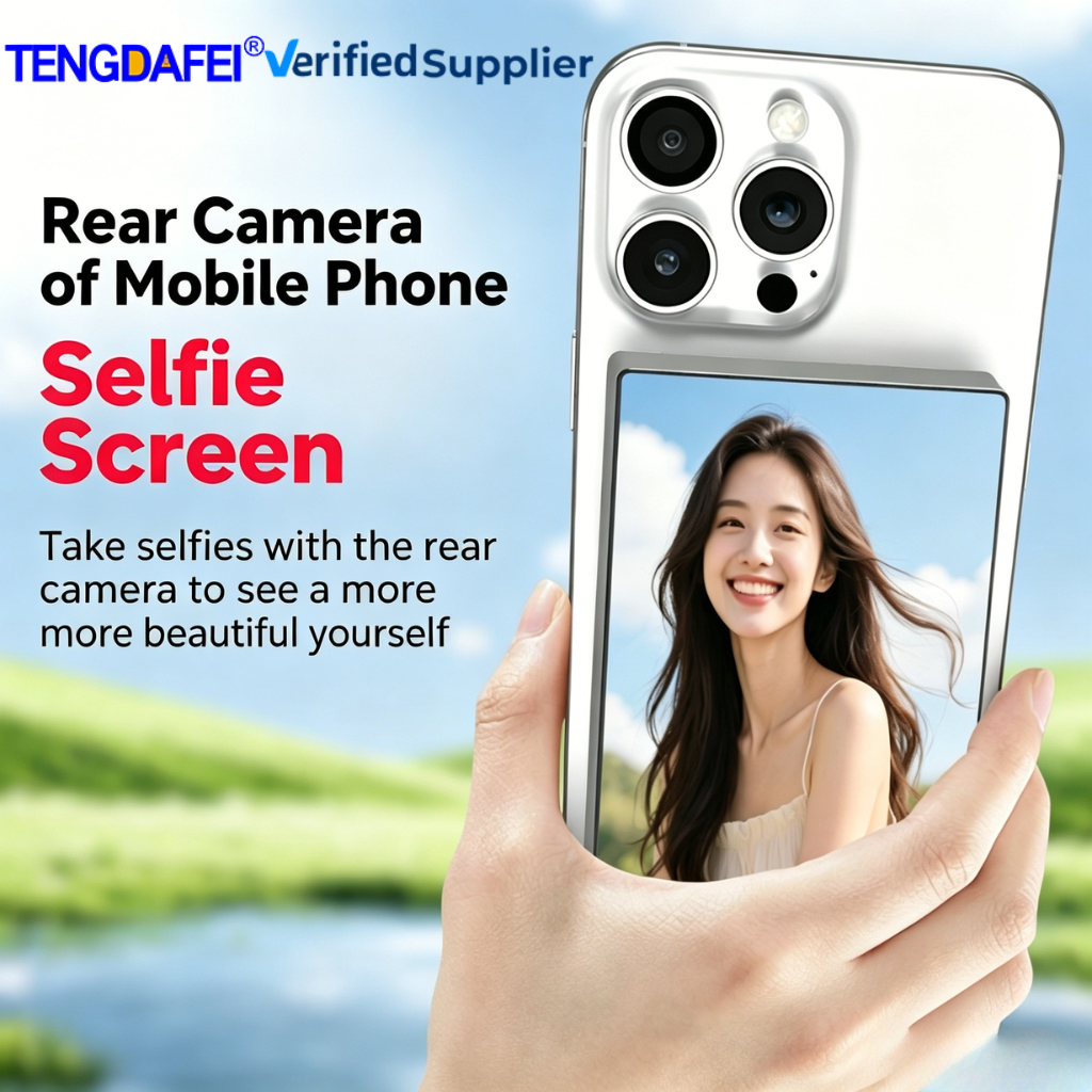 <strong>2026</strong> New Arrival Mobile <strong>Phone</strong> Rear Camera Selfie Display Magnetic Screen Mirror <strong>Wireless</strong> Touch Control Audio Output Focus