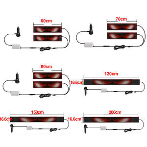 Feux avant LED RGB Devil Eyes pour voitures, panneau matriciel, écran souple, grande fenêtre d'affichage programmable, flexible, pour camion, 12V 5W - Product Image 5