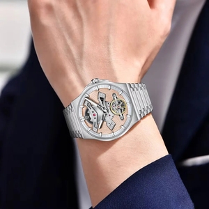 สำหรับ YS-028 ตูร์บิญงโบราณนาฬิกาสปอร์ตบุรุษ 42 มม. คริสตัลแซฟไฟร์กลวงกลไกสแตนเลสกันน้ำ - Product Image 2