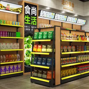 Retail Shelf Display Supermarket Standing Shelf For Retail Store