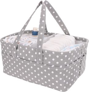 Cesta de lavandería portátil de algodón plegable para el hogar Diseño colorido para un fácil almacenamiento y uso de limpieza - Product Image 1