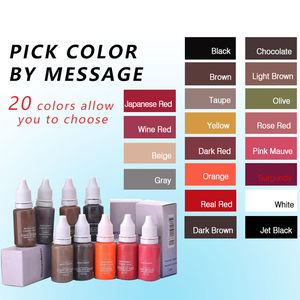 Mực xăm thẩm mỹ vĩnh viễn chuyên nghiệp, màu mày Microblading tùy chỉnh - Product Image 2