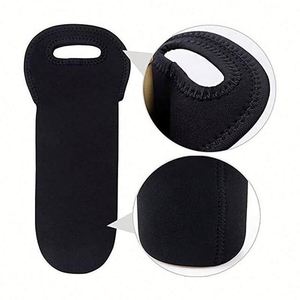Sac isotherme double compartiment en néoprène pour le transport de vin, avec poignée de transport sécurisée - Product Image 3