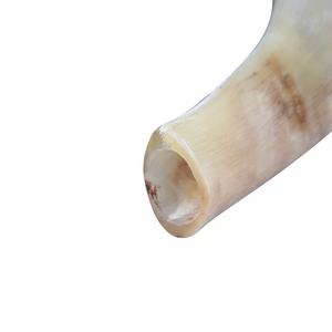 เขาแกะธรรมชาติขัดเงา ชอฟาร์ ของตกแต่งบ้านทางศาสนา เป็นมิตรกับสิ่งแวดล้อม คุณภาพสูง - Product Image 1