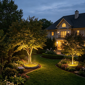 Lámpara <span class=keywords><strong>Solar</strong></span> de Jardín <span class=keywords><strong>con</strong></span> Anillo de Luz de 8x3W, <span class=keywords><strong>con</strong></span> Sensor de Luz, para Iluminación LED de Jardín Exterior - Product Image 3
