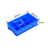 450 Grandes Boîtes Solides à 8 Compartiments en Plastique Recyclable pour Usage Industriel – Rangement Multi-Compartiments pour Pièces