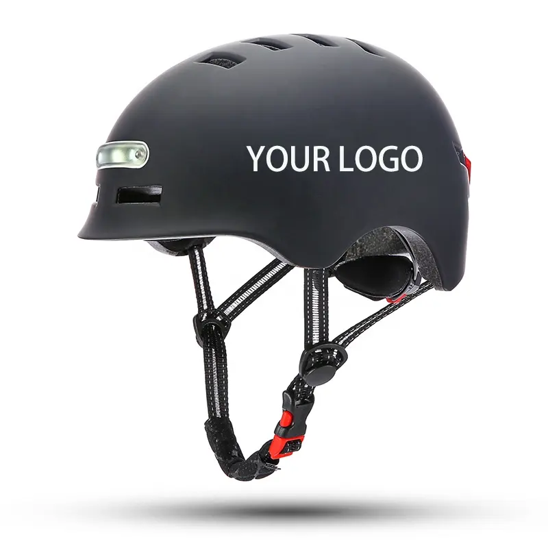 Safety sport protective Children Adult Led Head and rear led light Scooter Helmet for Helmet e-Bike