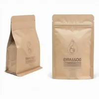 Sachets de café personnalisés refermables en Mylar de 100g, 250g, 500g, avec valve et fermeture éclair, pour café torréfié, marque privée