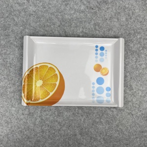 Bandeja de exhibición de postre de melamina, bandeja de servicio de banquete de plástico <span class=keywords><strong>para</strong></span> servir vino de cristal - Product Image 4