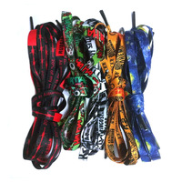 Lacets pour hommes, personnalisés, vente directe d'usine, emballage de chaussures, haut de gamme, Logo personnalisé en Polyester imprimé, facile à utiliser,