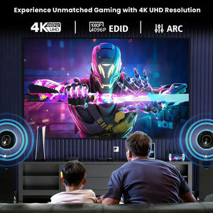 Commutateur HDMI SYONG 4K60Hz <span class=keywords><strong>4</strong></span> entrées 1 sortie avec télécommande IR, extracteur audio HDMI 1.<span class=keywords><strong>4</strong></span>, ARC Dolby Digital, TV, ordinateur portable, PS4, PC - Product Image 5