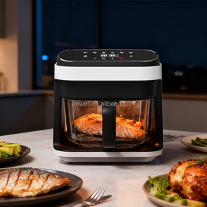 ANWELL Appareil de Cuisine Axé sur la <span class=keywords><strong>Santé</strong></span> Friteuse à Air 5,5 L en Verre Transparent avec Verre Non Toxique et Réglages de Cuisson Ajustables pour la Famille - Product Image 4
