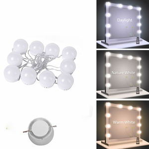 10 cái Đèn LED bóng đèn với 3 màu đèn cá nhân thắp sáng dính xung quanh máy tính để bàn cho gương phòng tắm & gương mỹ phẩm - Product Image 5