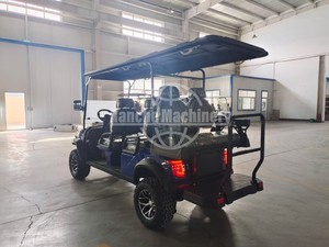 Voiturette de golf électrique tout-terrain personnalisée 4 places 72 volts homologuée pour la route avec 4 roues haute performance pour utilisation en club de golf - Product Image 6