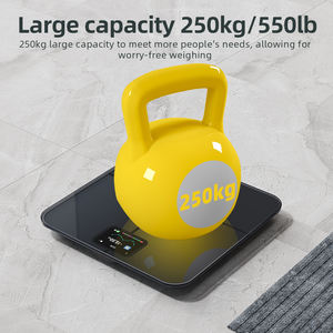 Balance professionnelle à bio-impédance avec écran TFT Bluetooth, 25 paramètres corporels, technologie BIA, balance de salle de bain sans fil pour le poids corporel - Product Image 4