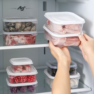 Transparent Food Storage Box 350ML Rectangle Airtight Clip On Lid For Refrigerator Meat Fruit Freezing - Product Image 4
