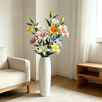 Seiden-Lilien Künstliches Blumenarrangement Hochzeits-Brautstrauß Heimdekoration Outdoor-Fotografie-Requisiten
