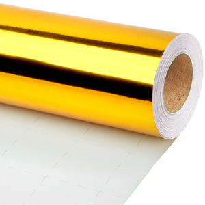 New Glossy Pure Gold Coated <b>Paper</b> Single-sided Resin Coating Wrapping <b>Paper</b> Luxury Gift Decoration Packaging <b>Paper</b> - Product Image 3