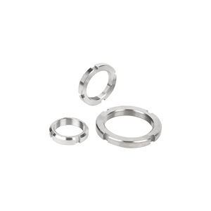 M10 M12 M15 M17 M20 M25 M30 Acero al carbono Óxido negro Rodamientos de rodillos redondos ranurados chapados en zinc Tuerca de bloqueo Tuerca DIN981 - Product Image 2