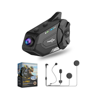 FreedConn R1 Pro 2K 140 ° Lunettes de moto avec interphone grand angle 1000 mètres, full duplex, étanches, avec musique
