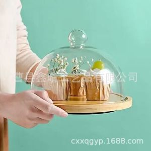 ถาดเค้กไม้ทรงกลมสีไม้ธรรมชาติสำหรับเสิร์ฟขนมในงานวันเกิด - Product Image 4