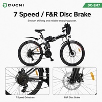Bicicleta Eléctrica Urbana Plegable Moderna de 26 Pulgadas, 36V 350W, para Viajes Diarios en la Ciudad