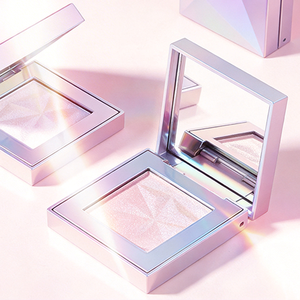 Paleta de Iluminador Vegano con Logotipo Personalizado, <span class=keywords><strong>Bronceador</strong></span> <span class=keywords><strong>Luminoso</strong></span> con Brillo Dorado, Polvo Compacto Iluminador - Product Image 1