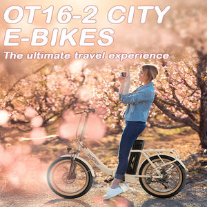 Bicicleta Eléctrica Plegable ONESPORT EU Stock Hybrid 250W con Batería de Litio, Fatbike Urbana para Mujer V20 48V IP54 Impermeable 20AH - Product Image 1