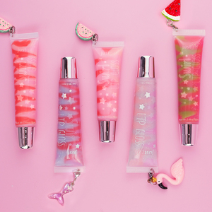 Just girl-brillo de labios para niñas, maquillaje personalizado, Etiqueta Privada, haga su propio logotipo, llavero de brillo de labios, <span class=keywords><strong>precio</strong></span> barato, venta al por mayor - Product Image 2