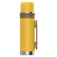 1000ml personnalisé Double couche 304 personnalisé en acier inoxydable isolation voyage bouteille d'eau Thermos avec poignée