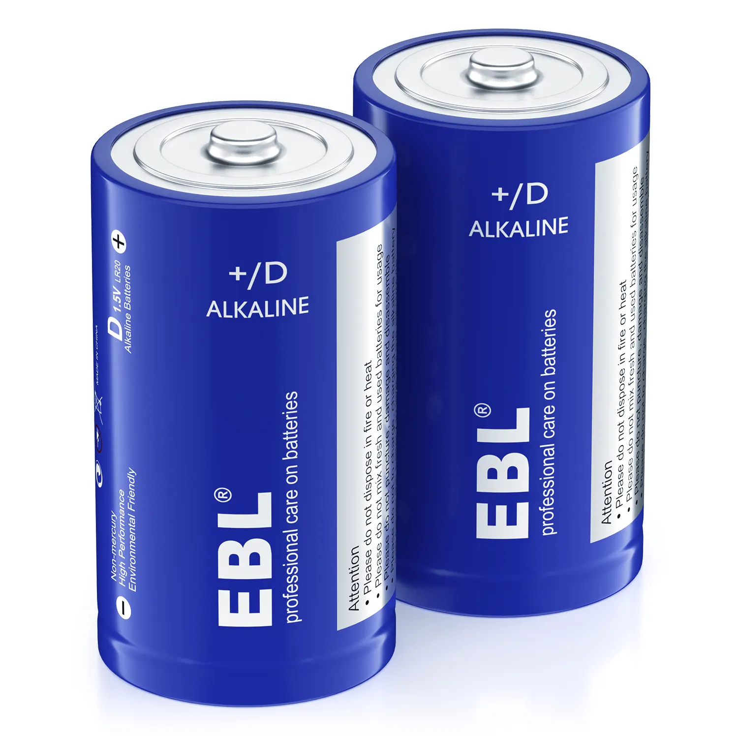 Baterai kering EBL 1.5v 20000mah kapasitas tinggi baterai Alkaline