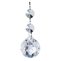 Vente en gros de boules prismatiques en verre de cristal décoratives, écologiques, personnalisables en couleur, de différentes tailles, pour lustres et décoration intérieure