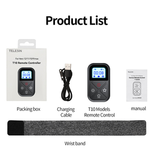 Télécommande intelligente Telesin <span class=keywords><strong>GoPro</strong></span> <span class=keywords><strong>Hero</strong></span> Black 80 mètres pour <span class=keywords><strong>GoPro</strong></span> <span class=keywords><strong>Hero</strong></span> 12/11/10/<span class=keywords><strong>9</strong></span>/8 et caméras Max - Product Image 5