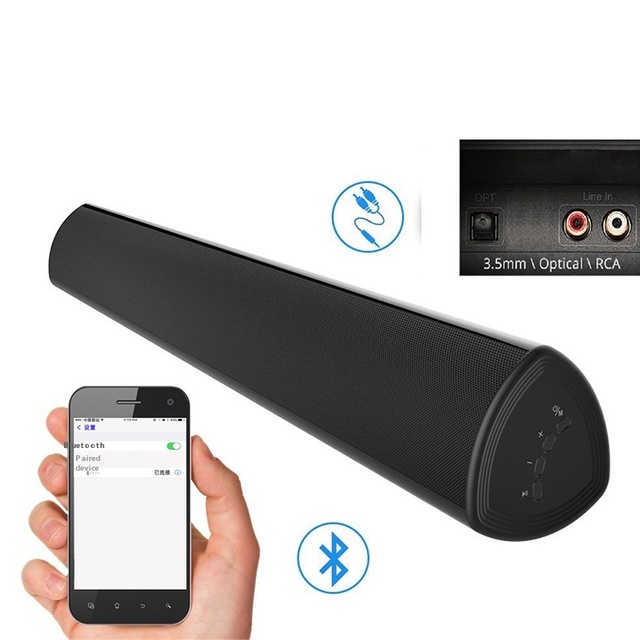 Factory Direct Echo 2.0 Stereo Wall-Mounted Soundbar Wall Speakers for Enhanced Audio Experience