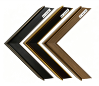 Moulure en pin brossé minimaliste de 63 mm de large, bande de cadre en bois massif pour tableaux contemporains et décoration de miroirs