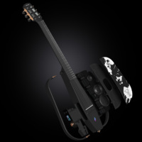Gitar Klasik Akustik-Elektrik Serat Karbon Enya NEXG 2N Lucifer Andrea Chiarini Signature Ramah Pemula