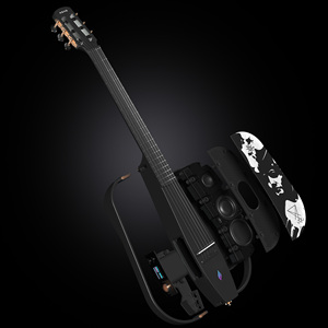 <span class=keywords><strong>Guitare</strong></span> classique acoustique-électrique en fibre de carbone Enya <span class=keywords><strong>NEXG</strong></span> 2N Lucifer Andrea Chiarini Signature, idéale pour les débutants - Product Image 4