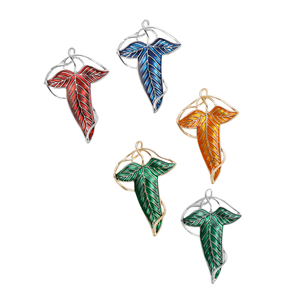 새로운 트렌디 한 멀티 컬러 식물 옷깃 핀 에나멜 오일 드립 리프 브로치 - Product Image 1