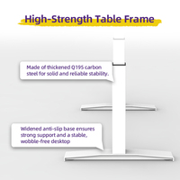 Cadre de bureau réglable en hauteur robuste avec double moteur - Table de formation administrative moderne pour le personnel, pour usage professionnel