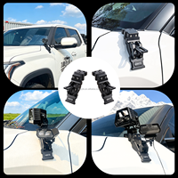 Support de montage en aluminium LEDIYTE pour barre lumineuse LED sur montant A de Tundra, accessoires tout-terrain non destructifs
