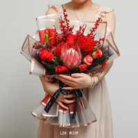 Einfarbiges Papierblumen-Verpackungspapier Wasserdichtes Floristen-Bouquet-Verpackungspapier für Blumen Mehrfarbig