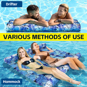 Flotador de Piscina con Impresión Completa, Tumbona Acuática Doble para Adultos, Colchoneta Flotante para el Agua - Product Image 2