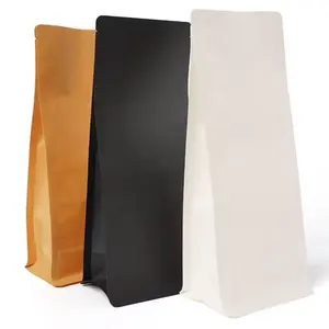 Contact Food Washable Kraft Paper Bag with Seal and Window