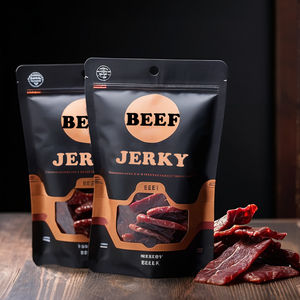 Tùy chỉnh in nhiều lớp nhôm lá thịt bò Jerky nhựa đóng gói Ziplock Túi doypack đứng lên bao bì túi thực phẩm - Product Image 1
