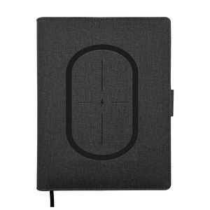 Cargador inalámbrico <span class=keywords><strong>Notebook</strong></span> 8000ma PU cuero <span class=keywords><strong>Notebook</strong></span> con Banco de energía soporte para teléfono A5 planificador promoción billetera <span class=keywords><strong>mujer</strong></span> 2024 espiral - Product Image 5